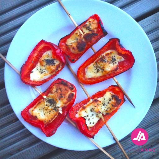 Red Pepper and Halloumi Bites